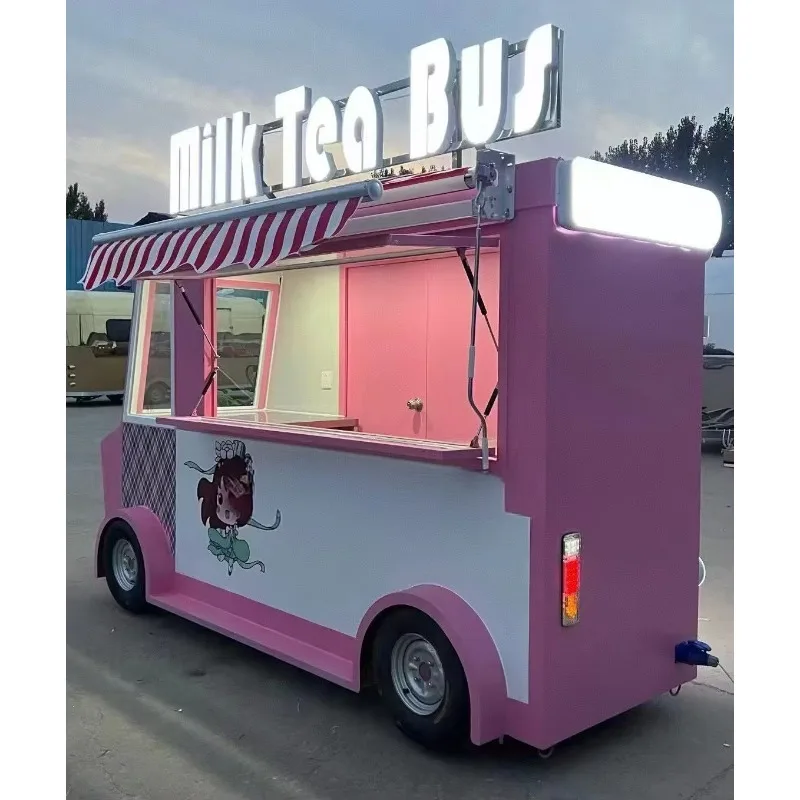 Commercial Restaurant Van Truck Trailer Wrap Advertising Custom Film Print Graphic Sticker Food Cart Food Trailers Brand Logo