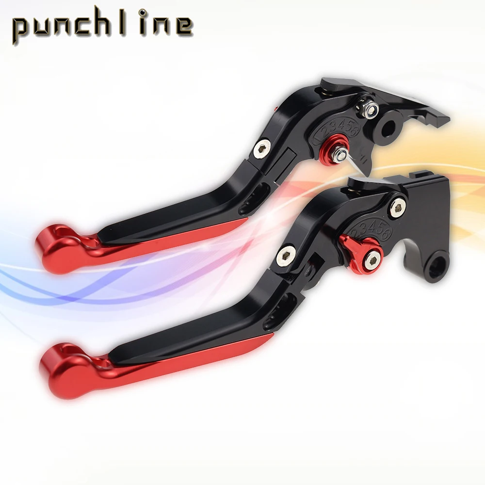 Fit For 999/S/R 749/S/R 03-06 MONSTER S4R/S4RS Motorcycle CNC Accessories Folding Extendable Brake Clutch Levers Handle Set