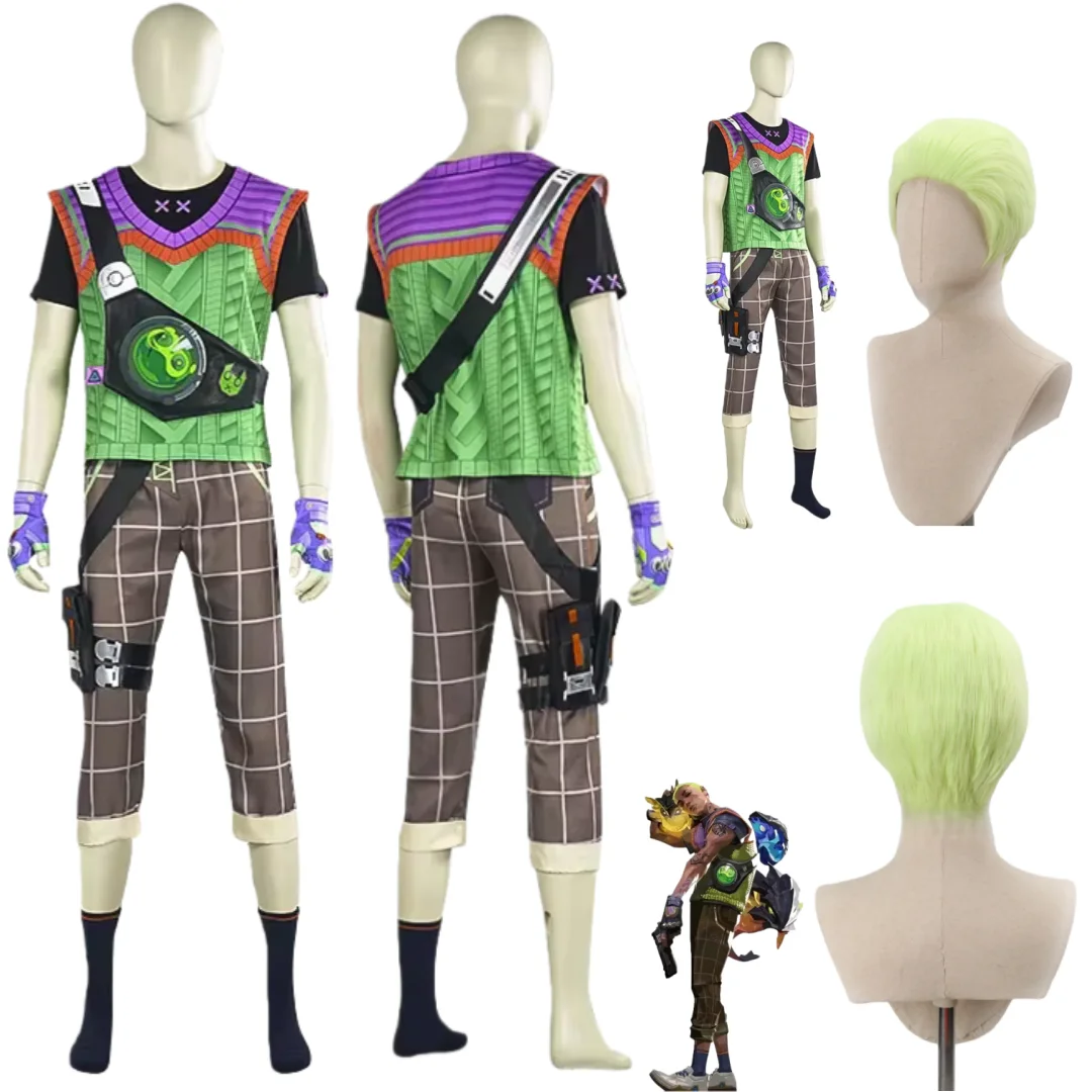 

Gekko Cosplay Game VALORANT Costume Wig Halloween Anime Clothes Uniform