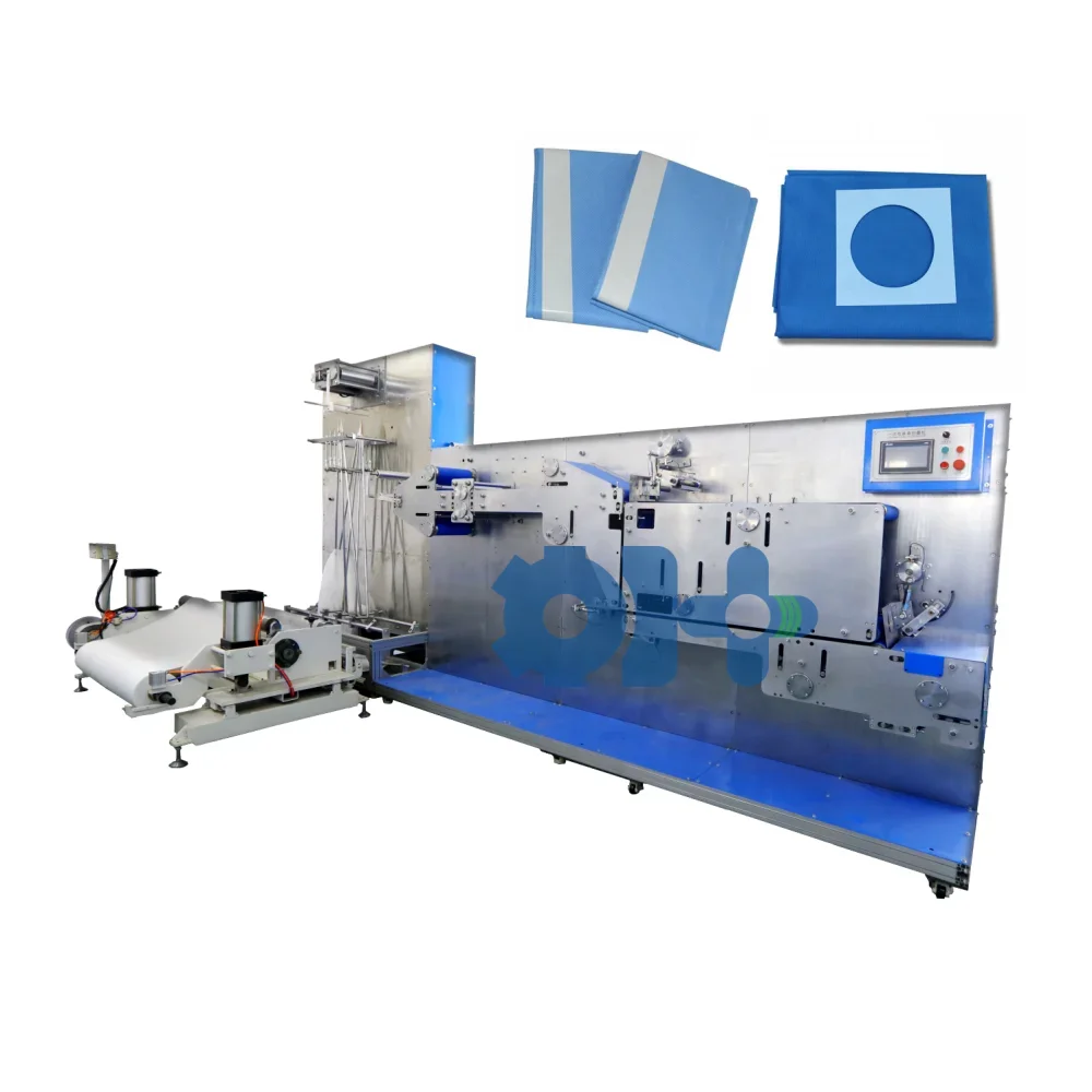 High speed Automatic Disposable Non-woven Medical Surgical Drapes Folding Machine