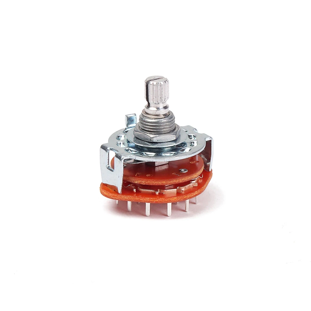 

Potentiometer Switch Pole Position Rotary Spiral Guitar Amp Band Channel Chrome