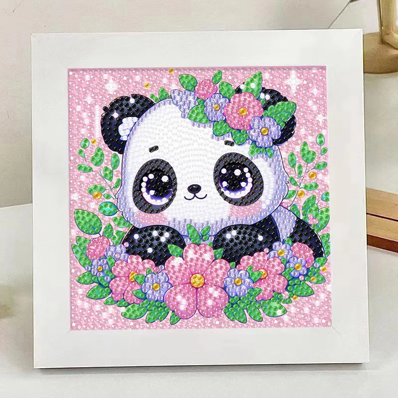 

Children's Toy Cartoon Diamond Painting Diamond-covered 5d Crystal Bright Diamonds Animal