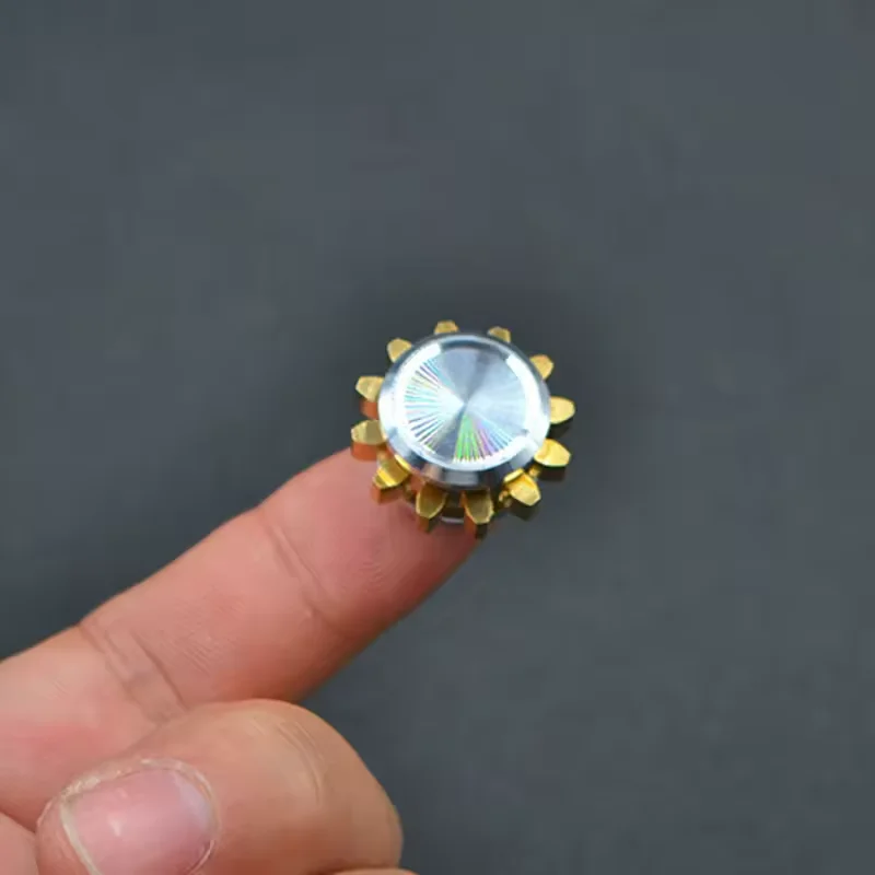 Bricolage métal Fidget Spinner modèle toupie jouets en laiton Cube magique engrenage combat rotatif anniversaire décoration décompression jouet