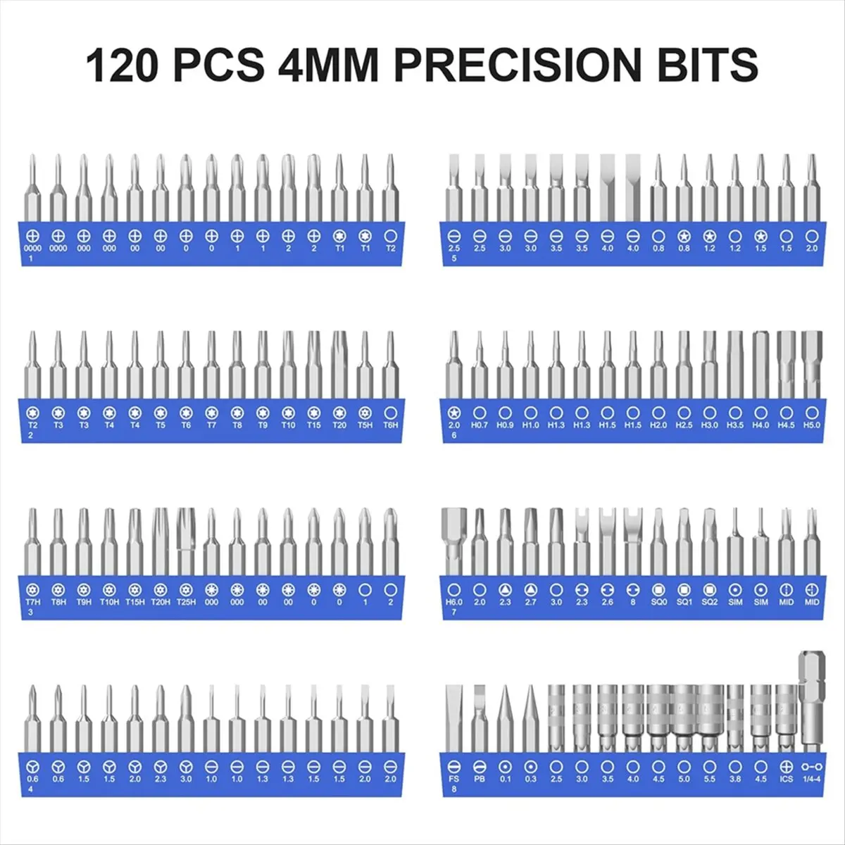 2026 + 142 in 1 Computer Screwdriver Kit, Electronics Screwdriver with 120 Bits Magnetic Repair Tool Kit