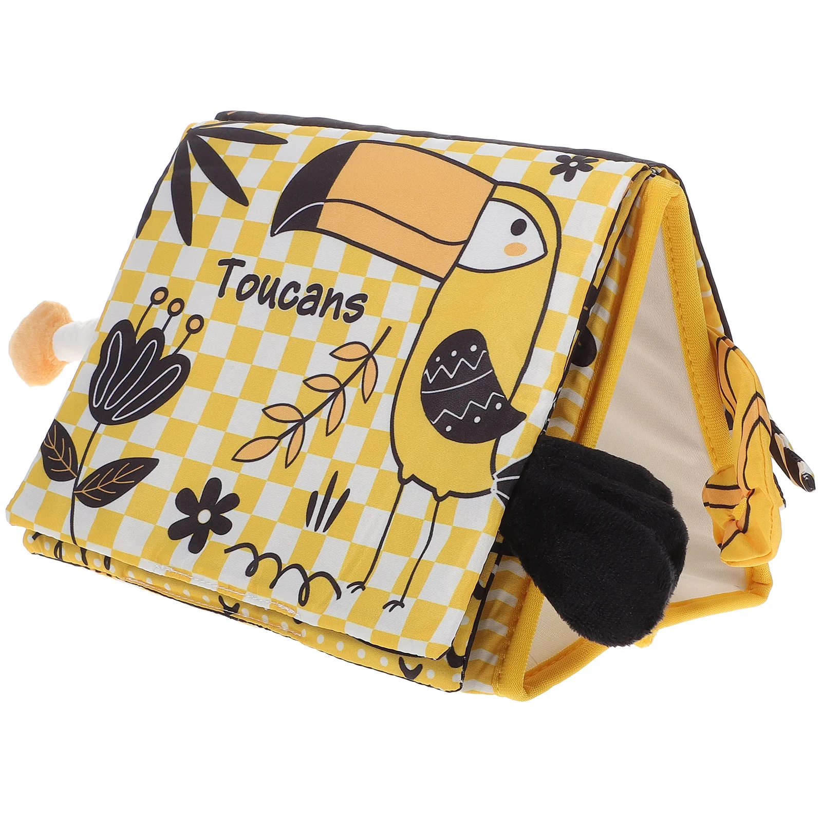 Książeczka z lusterkiem dla malucha, książeczka edukacyjna z materiału, rozpoznawanie wzorów dla niemowląt, interakcja sensoryczna, umiejętności, poznawczo-kreatywne ćwiczenia