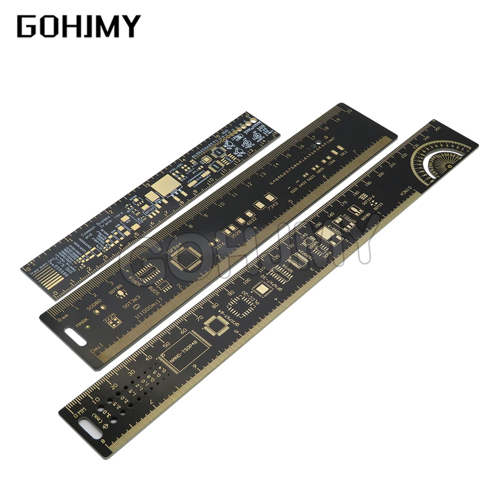 3 Type PCB Ruler 15CM 20CM 25CM For Electronic Engineers For Geeks Makers Fans PCB Reference Ruler PCB Packaging Units V2 - 6