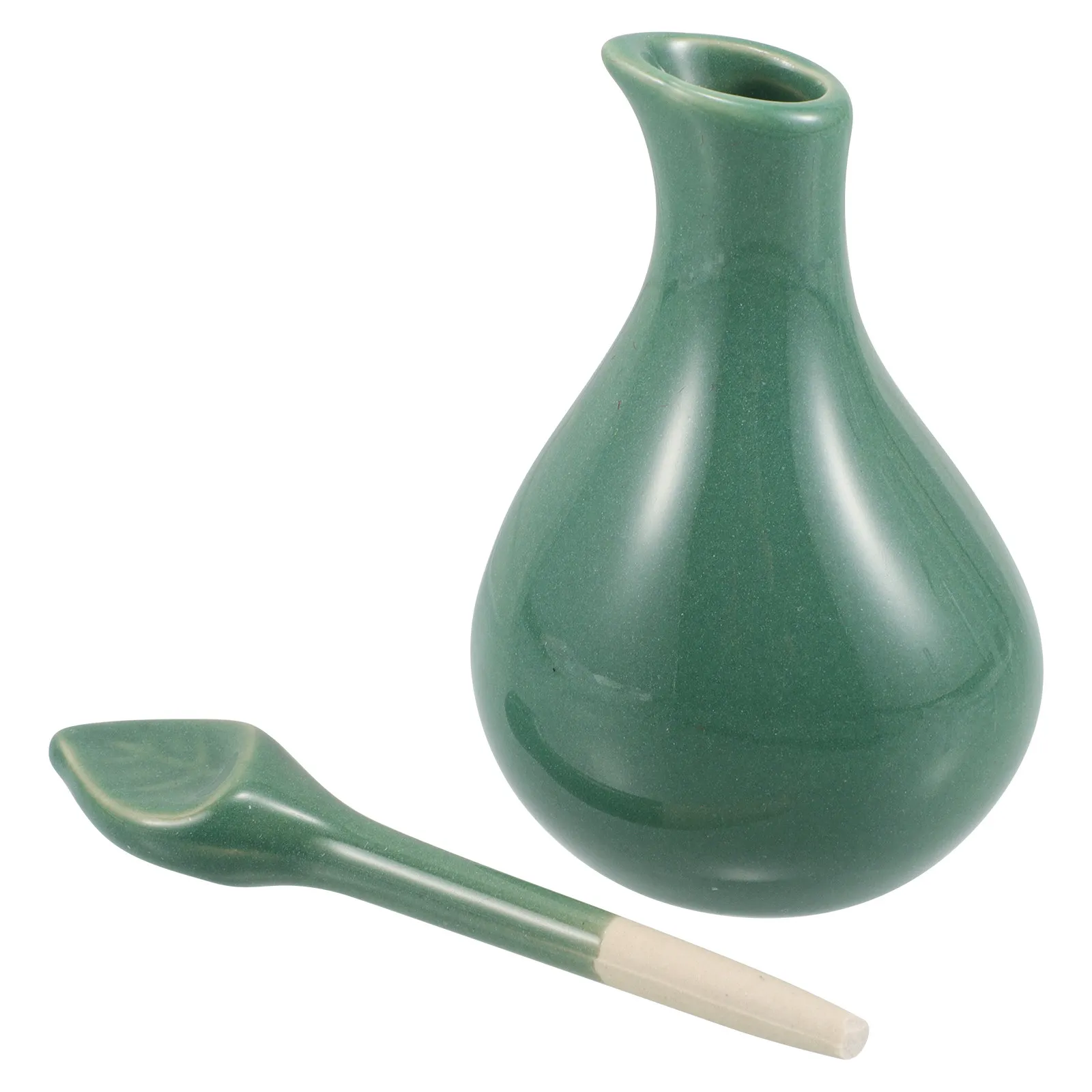 

Керамический флакон для эфирных масел с элегантной глазурью, контейнер для ароматерапии, для салонов красоты, тайского массажа, спа, маленькие стеклянные бутылочки