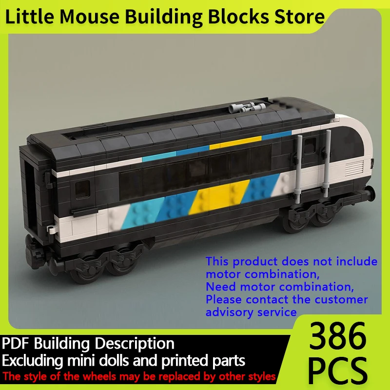 

Модель городской автомобиль MOC, строительные кирпичи, автомобиль с управлением пассажирским поездом, модульная технология, подарки, праздник, сборка, детские игрушки, костюм