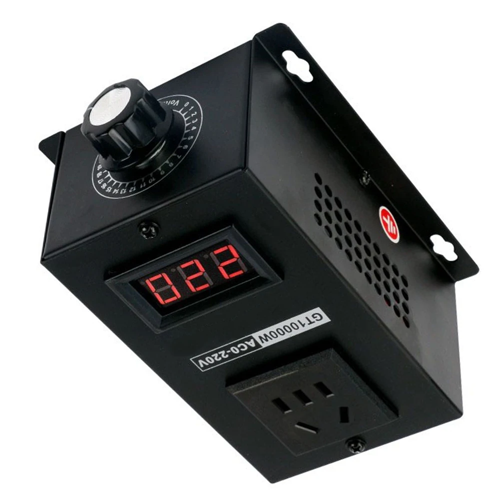 AC Voltage Regulator 110-220V Single-Phase 40A 10000W with Real-Time LED Display for Industrial Resistive Load Applications