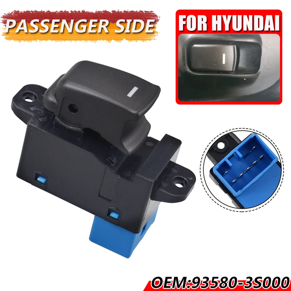 93580-3S000RY 93580-3S000 935803S000 Rear Master Electric Power Window Switch Button For Hyundai NF Sonata 2008 2009 2010