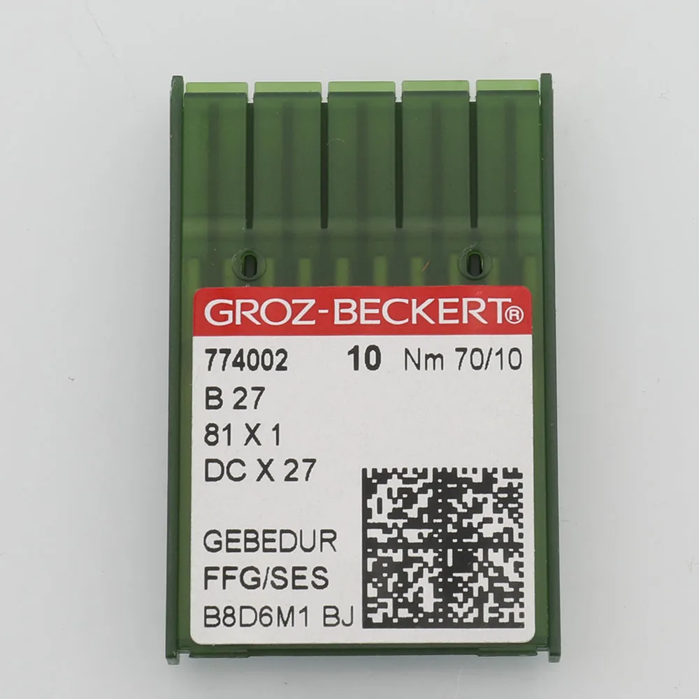 100 PCS Overlock Sewing Machine Needles GROZ-BECKERT DCX27 (B27)  81X1  DCX1 GEBEDUR Heat Proof Titanium Needle