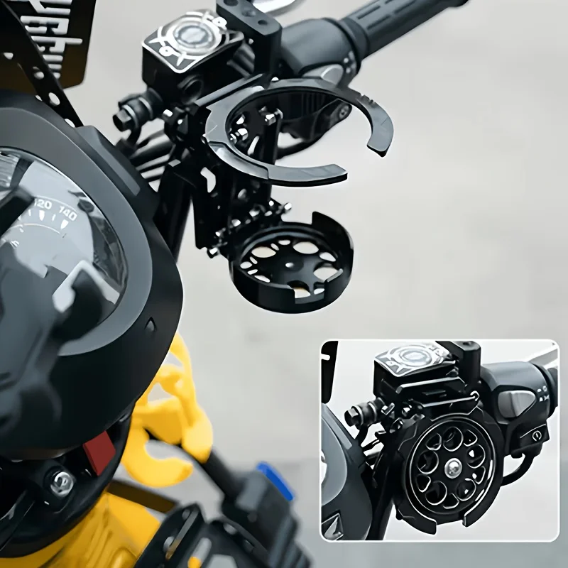 2/1 Piece Motorcycle/Bicycle Water Cup Holder, Retractable and Foldable, Portable and Lightweight, Suitable for Sports, Delivery, and Travel