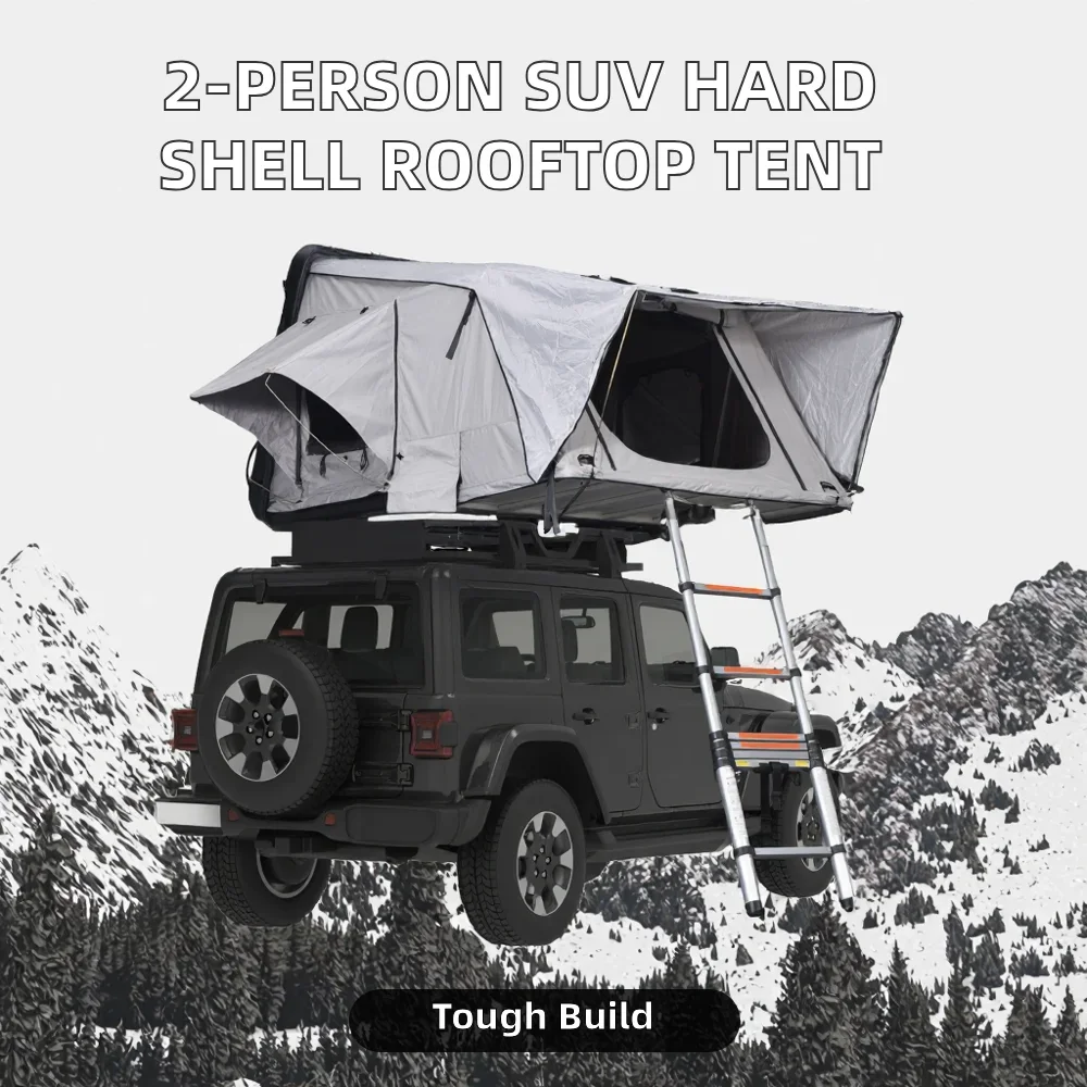 Da Niu High Quality 2-Person SUV & Truck Rooftop Tent China Hard ABS Shell with Aluminum Pole Straight Bracing Type