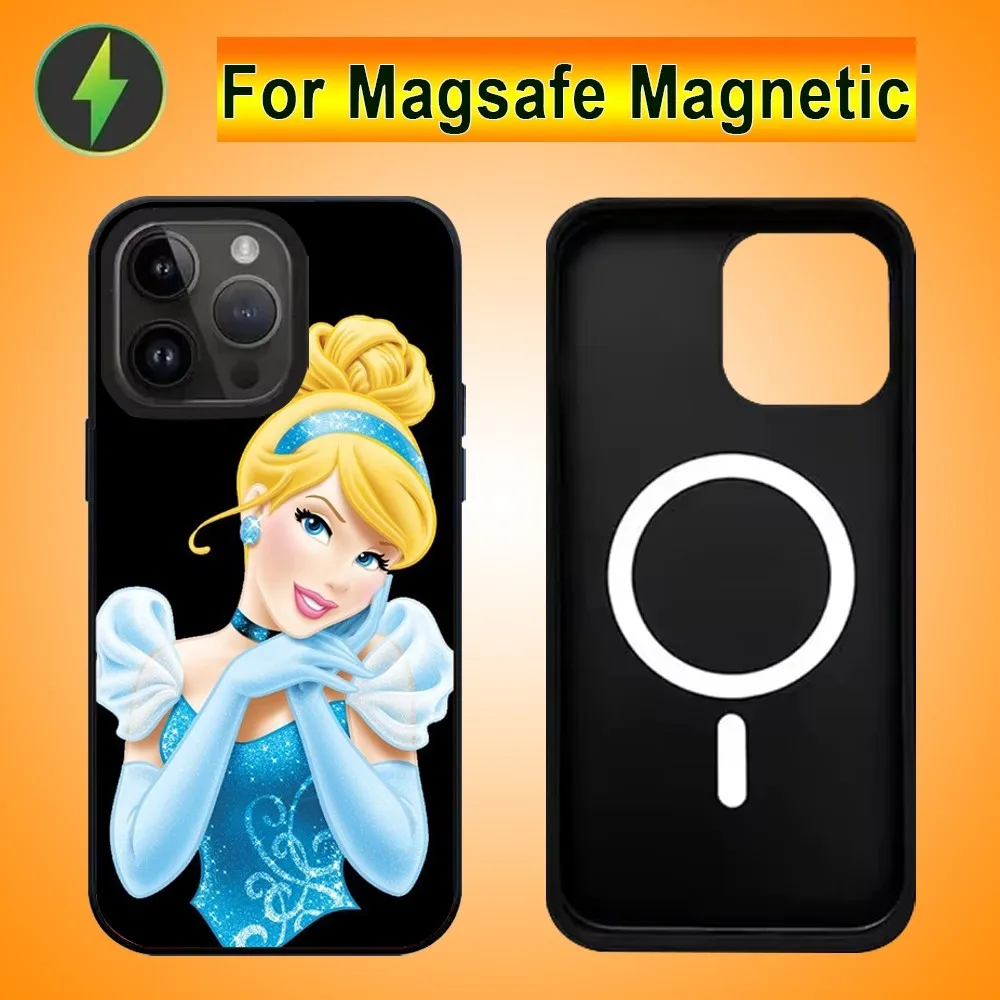 C-Cinderella Phone Case For IPhone 15 14 13 Pro Max 11 12 Mini Alex Mirror For Magsafe Wireless Charging Cover