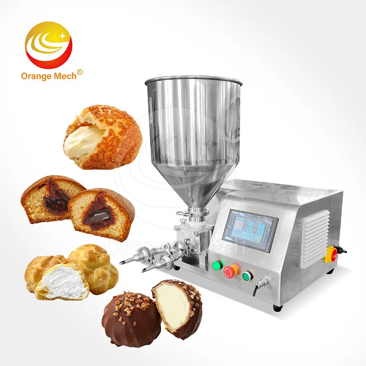 Mini Small PLC Control Desktop Manual Automatic Cake Yoghurt Jam Ice Cream Decorating Filling Machine