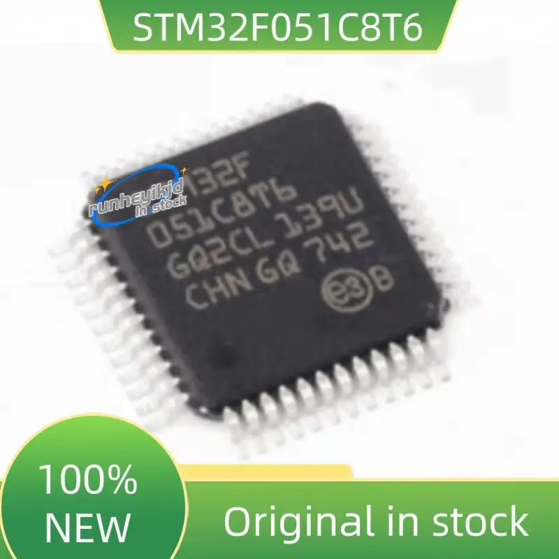 5PCS 100%NEW  STM32F051C8T6  STM32F051  C8T6 100% Brand Original IC MCU Chip LQFP-48