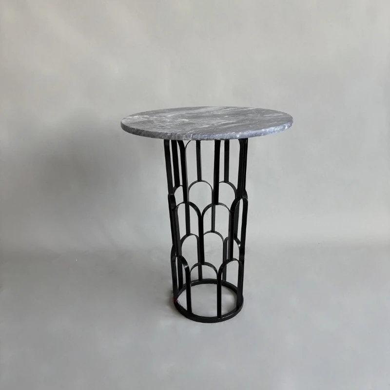 

Italian simple light luxury marble wrought iron living room corner several B & B hotel villa model room hall