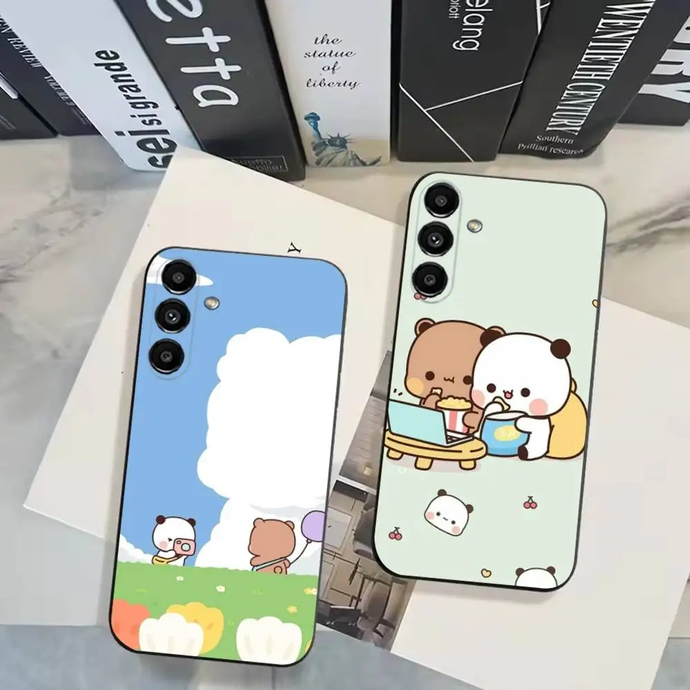 

Cute BuBu DuDu Phone Case For Samsung Galaxy A20,A21s,A22,A31,A32,A52,A53,A72,73,A80 Soft Black Cover