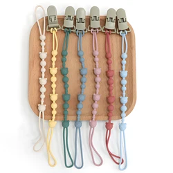 Soothing Pacifier Anti-chain Baby Stroller Teether Anti-loss Chain Baby Silicone Pacifier Clip Toy Biting Glue Lanyard