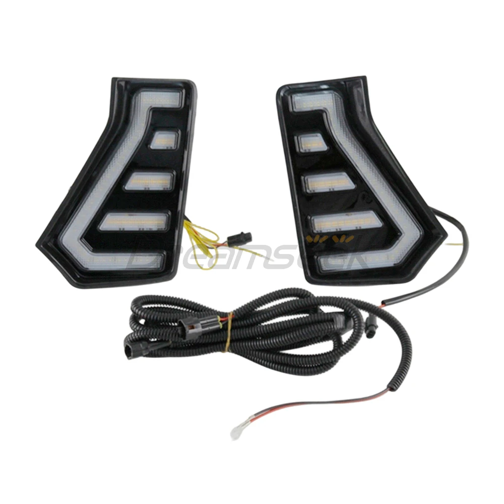 Pair LED Daytime Running Light DRL for Toyota Tacoma N400 2024 2025 2026 Front Bumper Fog Lamp Turn Signal Driving Light Blinker