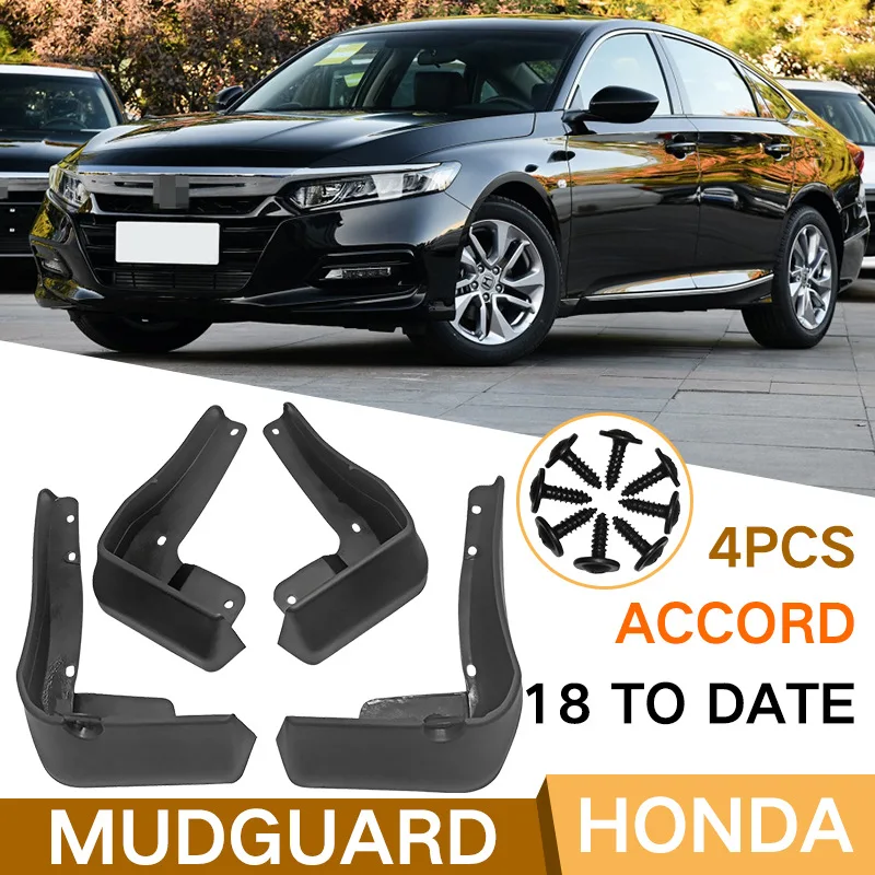4PCS Mud flaps suitable for 2018 Honda 10th Generation Accord car tires Cladding Splash Mud Flap Guards Mudflap Accessories