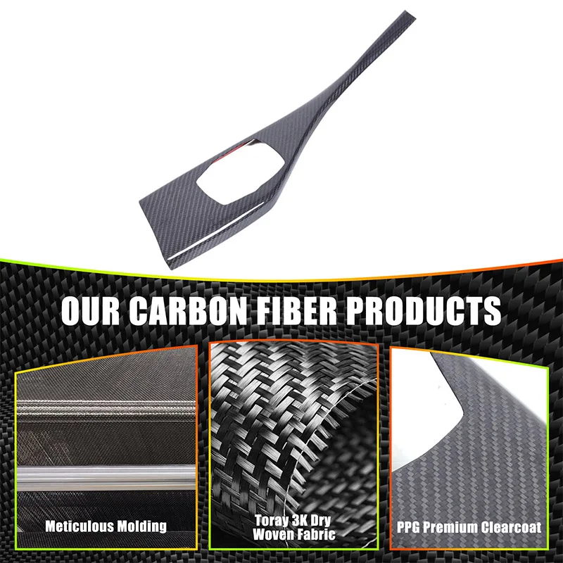 For BMW F20/1 Series 2 Series Multimedia Panel Real Carbon Fiber 1-piece Set (Left Peptide) Car Interior Accessories