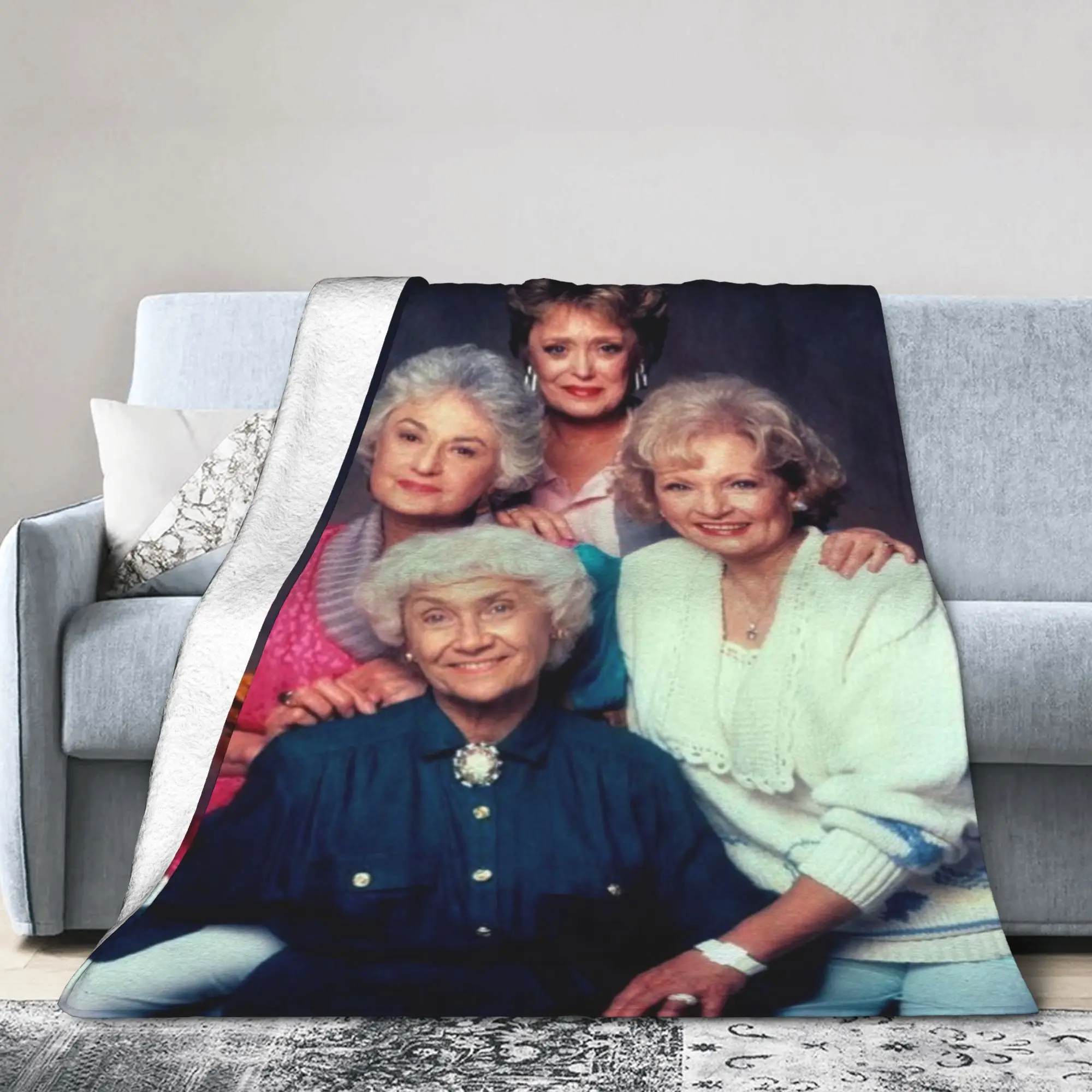 New Arrival Golden Girls  Blankets Lightweight Thin Coral Fleece Plush  Comfortable Throw Blankets Machine Washable