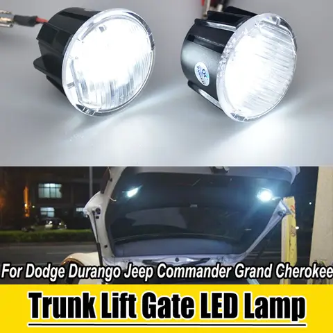 2pc White LED For Jeep Commander Grand Cherokee Chrysler PT Cruiser For Dodge Durango Cargo Trunk Lift Gate LED Lamp Car-Styling
