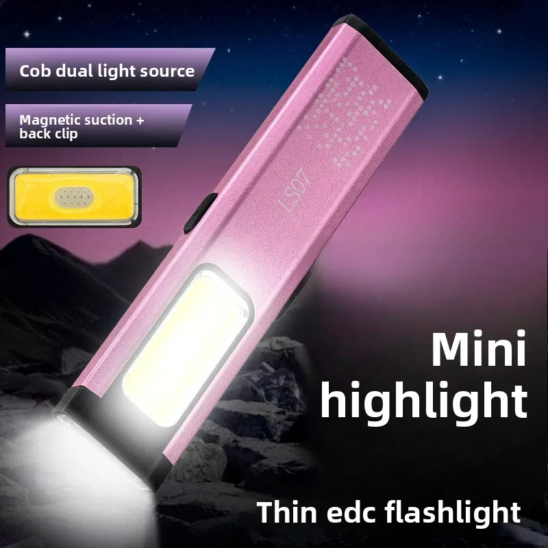 

Магнитный мини-фонарик высокой яркости, водонепроницаемый портативный аварийный светильник для обслуживания на открытом воздухе, ультра-яркий противоударный