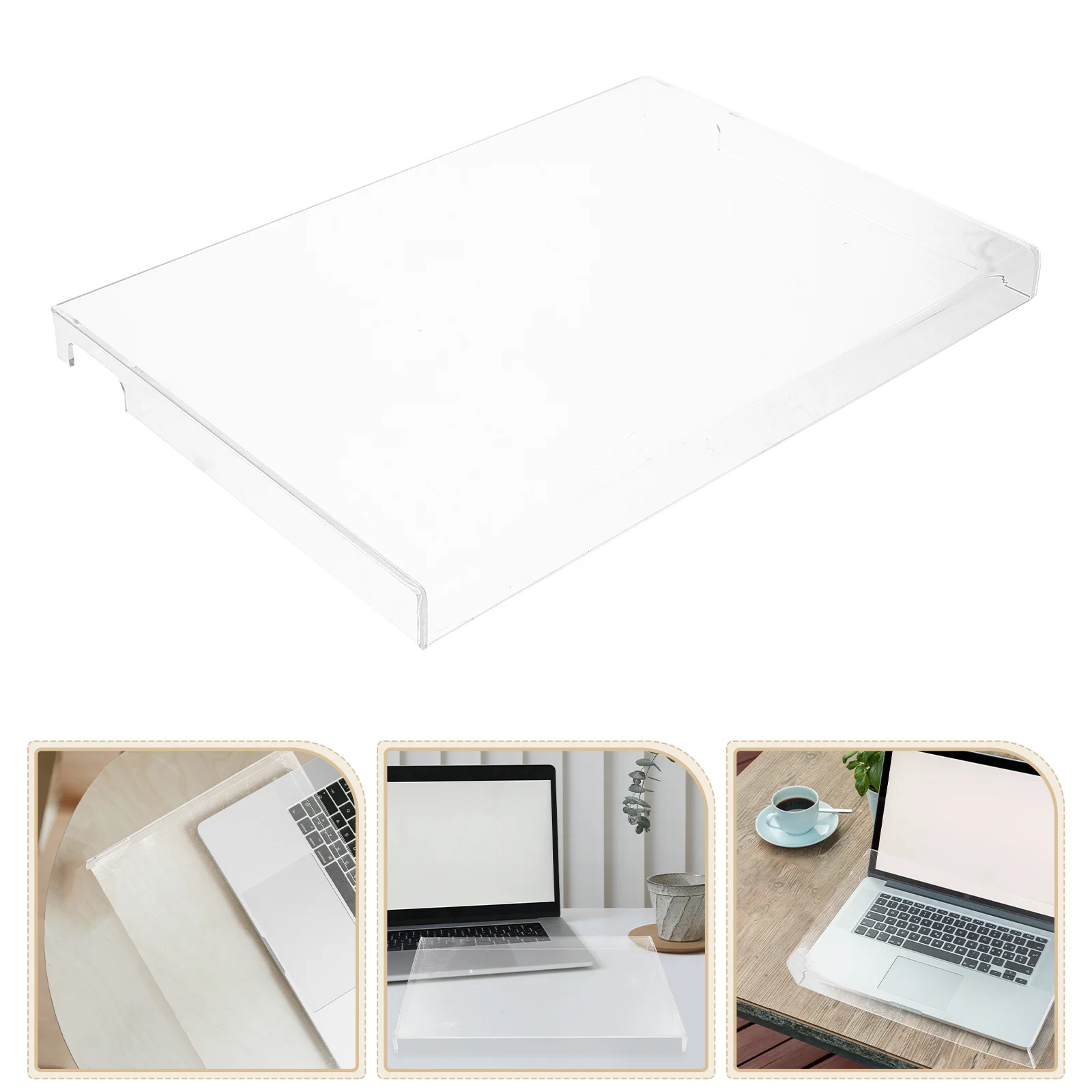 

Crystal Clear Acrylic Keyboard Cover Waterproof Dustproof Scratch Resistant Protection for Laptop Desktop Mechanical Gaming