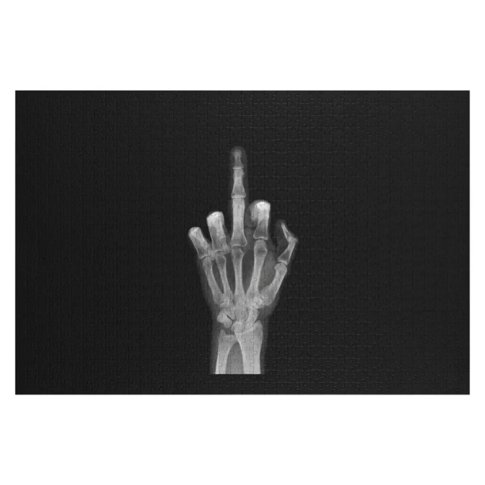 

X-ray middle finger Jigsaw Puzzle Custom Child Gift Custom With Photo Photo Personalized Gifts Customs With Photo Puzzle