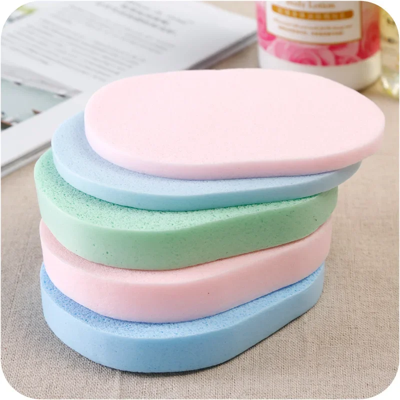 2Pcs/bag Facial Cleansing Sponge Puff Face Cleaning Wash Pad Puff Available Soft Makeup Seaweed Sponge Makeup Cleansing Tools