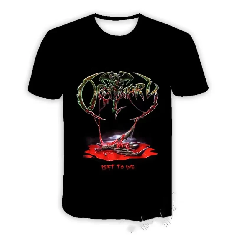 خمر الرجال تي شيرت روك باند نعي ثلاثية الأبعاد تي شيرت مطبوع الرجال النساء موضة قصيرة الأكمام بلايز تيز ملابس الاطفال ألبوم الرعب 2025 #6