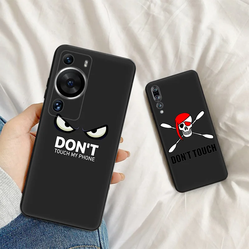 Phone Case For Motorola G200 One Fusion G30 G31 Huawei P20 P30 P40 P-Smart iphone6 Anger Don't touch my phone Matte Soft Cover