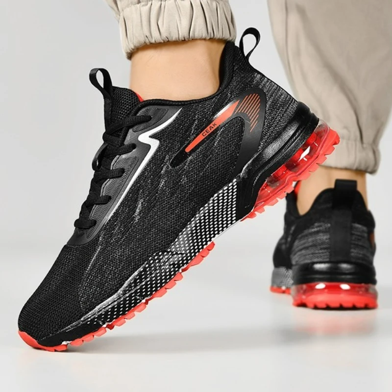 

Men's Spring and Summer Woven Mesh Flat Breathable Lace-up Color-matched Outdoor Large-sized Lace-up Casual Sports Running Shoes