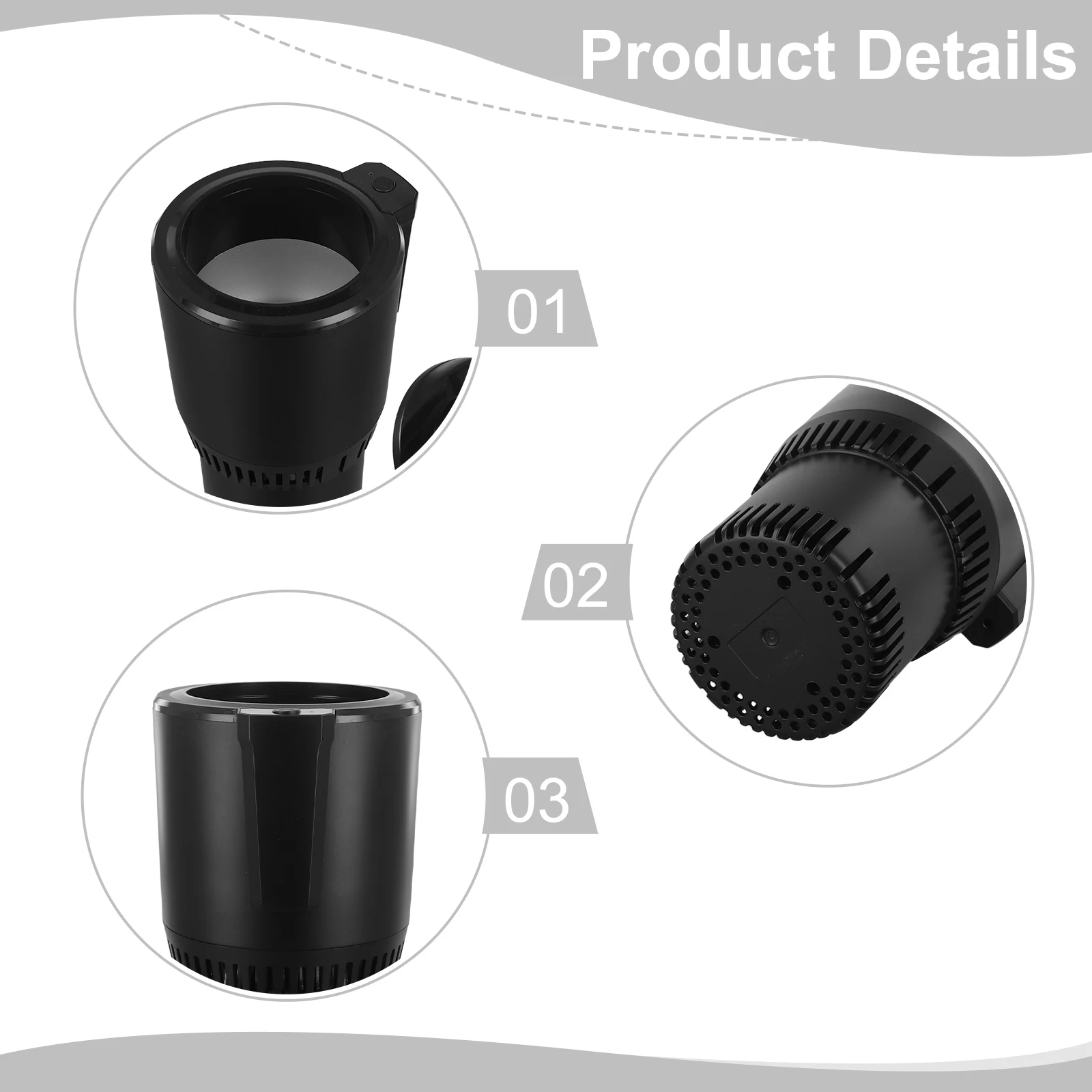 Fast Cooling Mug Car Cooling Cup Suitable For Canned Drinks Heat Dissipation Grille Home Power Adapter Included