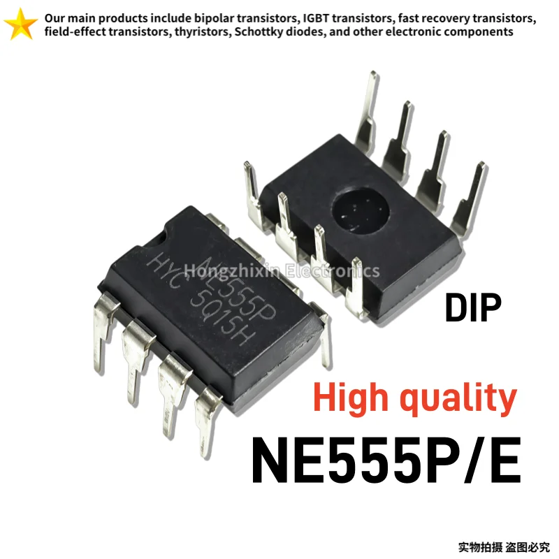 10PCS High-quality domestic NE555 NE555P NE555N through-hole DIP8 monolithic precision timer IC