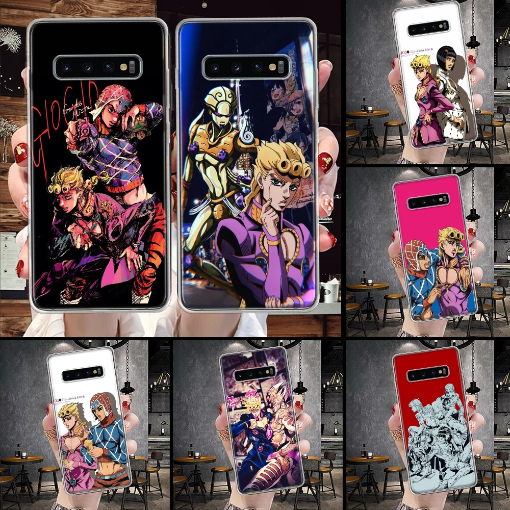 JoJo Bizarre Adventure Golden Wind Phone Case For Samsung Galaxy S21 S20 FE S22 S23 S24 Ultra S10 Plus S9 + S8 S10E Soft Cover S