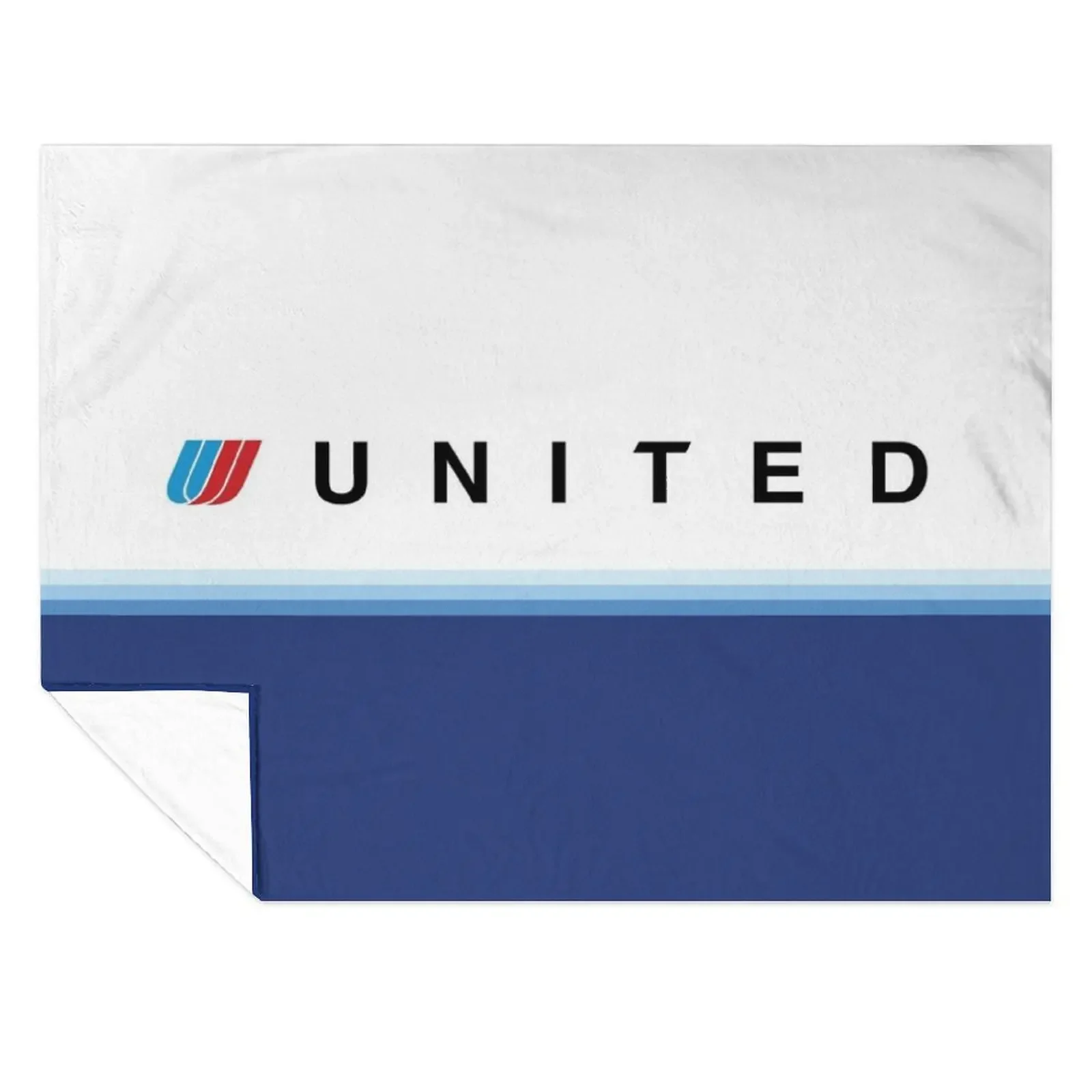 

United Airlines Blue Tulip Livery Throw Blanket Warm for babies Picnic Summer Beddings Blankets
