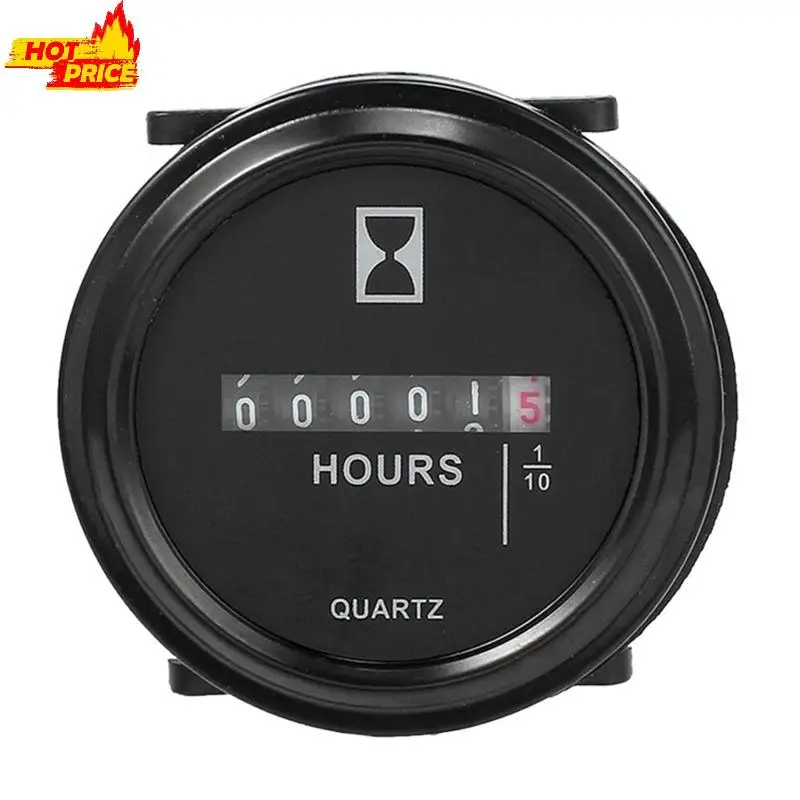 

Car Mechanical Hour Meter for Auto Marine Boat Engine Waterproof 2inch Hourmeter for DC 6-80V