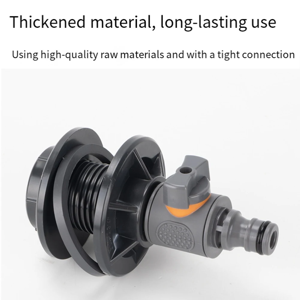 1PCS Tank Tap Adapter 34 Water Tank Valve Quick Connector With Switch For Connections Garden Water Tanks Faucet Replacement