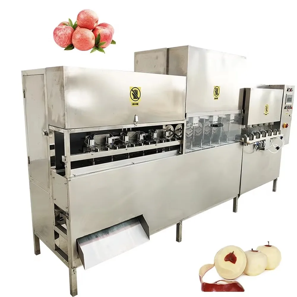 Commercial Automatic Fruit Peeling Machine High Speed Electric for Apple Orange Citrus Peeler Cutter Equipment for