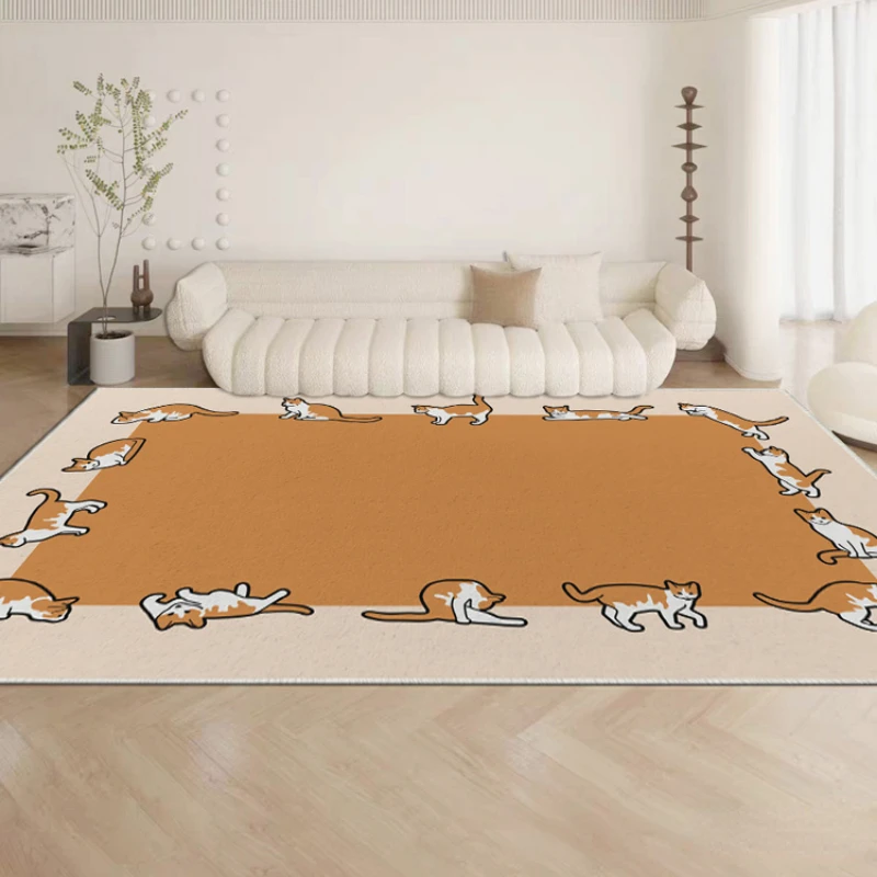 Modern Light Luxury Style Rug Children's Room Decoration Carpets Simplicity Living Room Sofa Rugs Large Area Home Bedroom Carpet