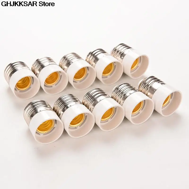 5Pcs Light Bulb Base Type Adapter Fireproof Material E27 To E14 Lamp Holder Converter Socket Conversion