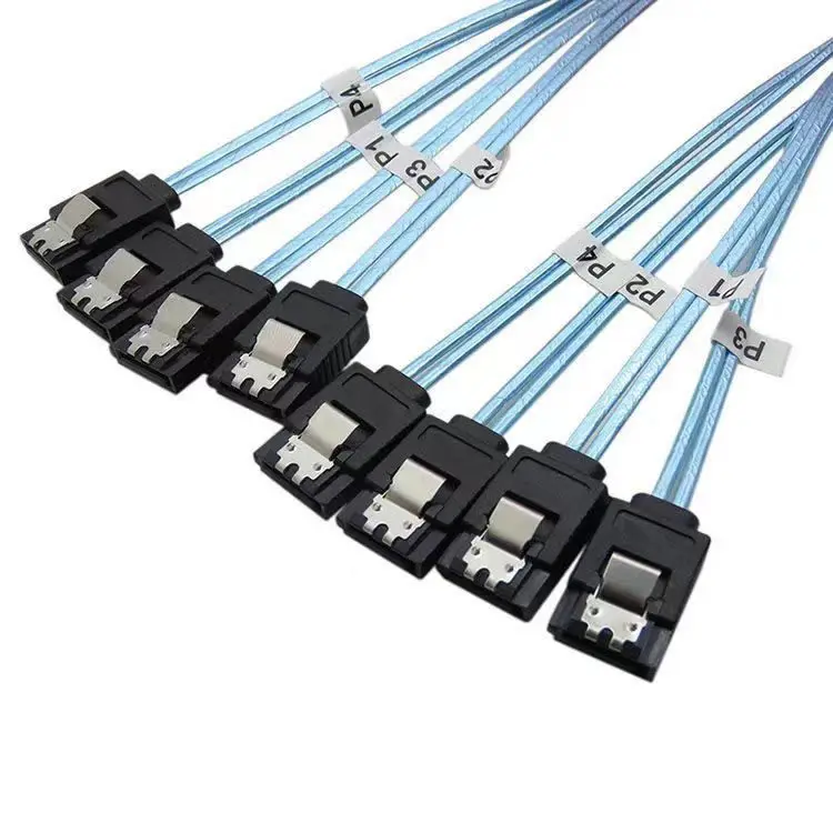 Shielded SATA3.0 Extended Data Cable 6Gbps Server Multi HDD SSD Hard Disk Extension Cord Motherboard Connection Wire