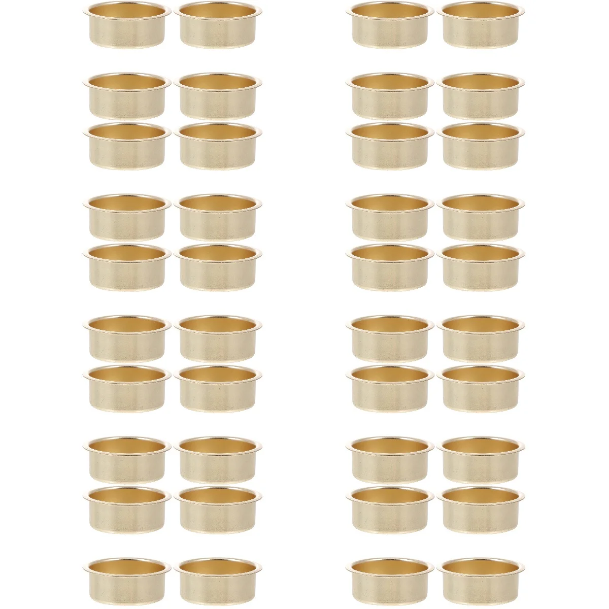 

10pcs Set of 10 Metal Cups Candles Halloween Horror Candlestick Decoration Holder