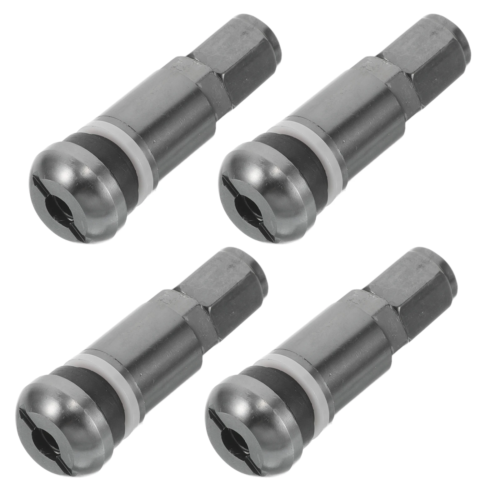 

4pcs Aluminum Alloy Tubeless Stems Lightweight Replacement For Car Tires Enhanced Sealing Performance Easy Installation Auto