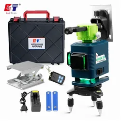 KaiTian Laser Level 3D 12 Lines Self-Leveling with 360 Rotary Base&Lifting Platform and Magnet Bracket Green 3D Laser Line Level