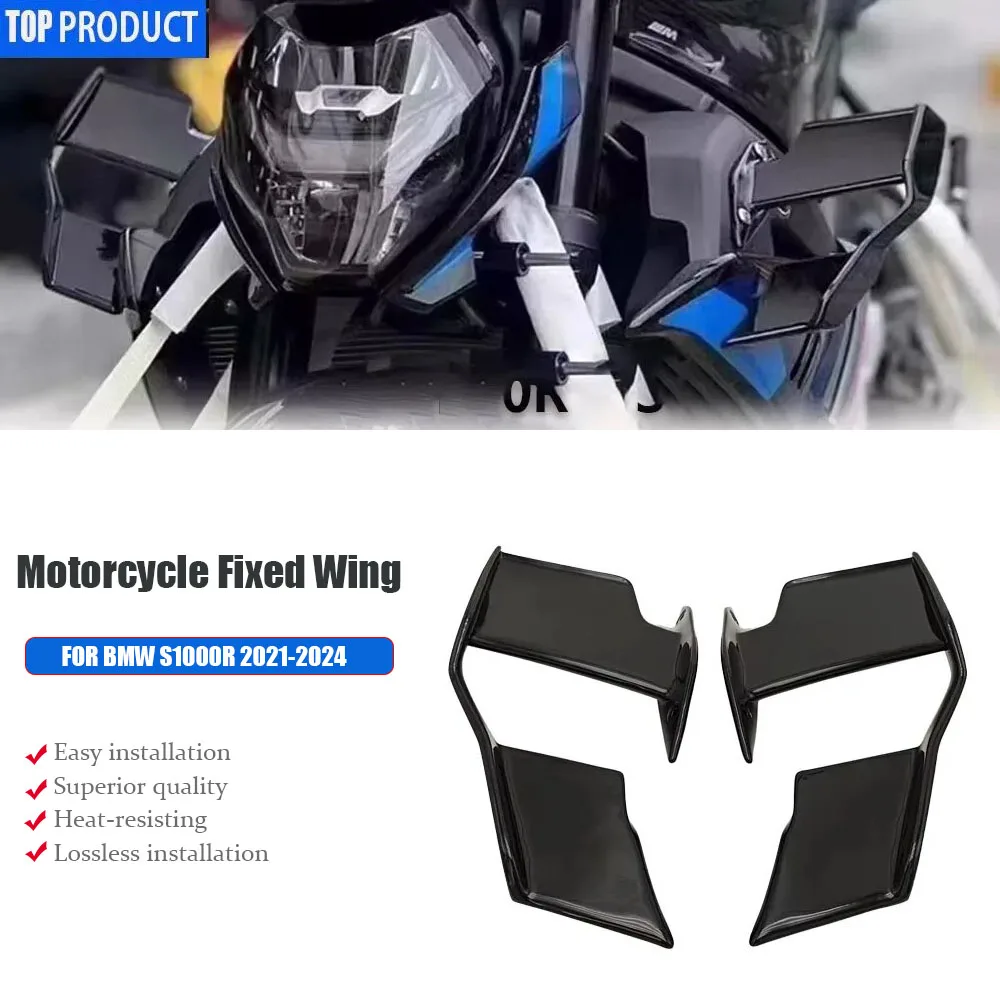 

S1000R Fairing Winglet ,Fit For BMW S 1000 R M1000R 2021 2022 2023, Motorcycle Windshield Wing, Fairing Front Aerodynamic