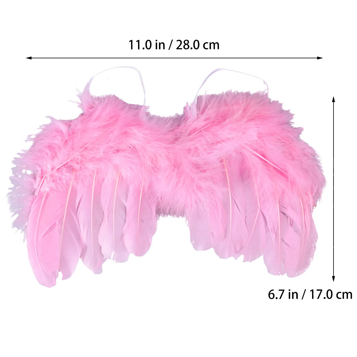 دعامة صور باللون الوردي الفاتح لأجنحة الملاك مثالية لتصفيف الصور العائلية لحفلات أعياد الميلاد